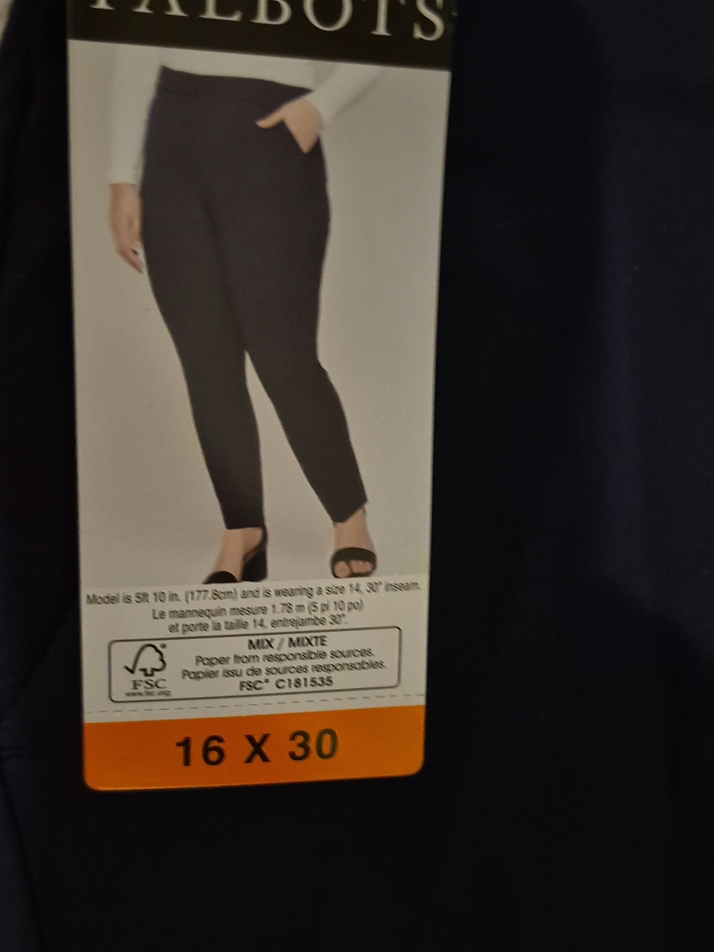 Size 16x30🖤Talbots Straight-Leg Womens Dress Pants